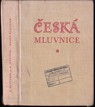 Bohuslav Havránek: Česká mluvnice
