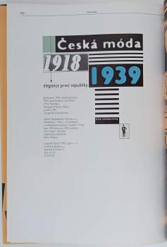 Helena Jarošová: Česká móda 1918-1939