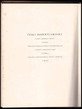 Jaroslav Pešina: Česká moderní grafika
