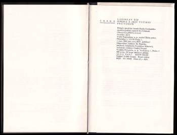 Ladislav Šíp: Česká opera a její tvůrci