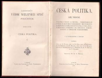 Tomáš Garrigue Masaryk: Česká politika