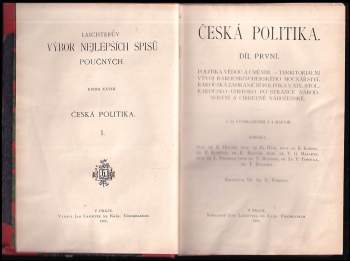 Tomáš Garrigue Masaryk: Česká politika