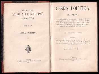 Tomáš Garrigue Masaryk: Česká politika