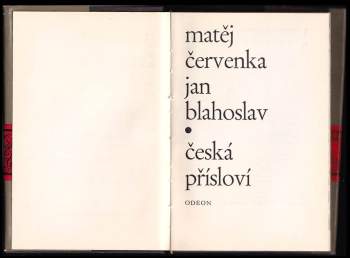 Jan Blahoslav: Česká přísloví