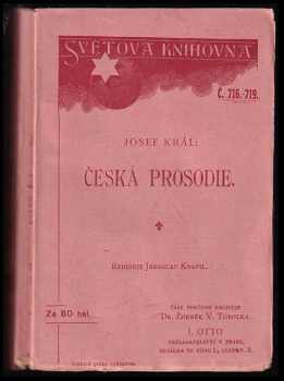 Josef Král: Česká prosodie