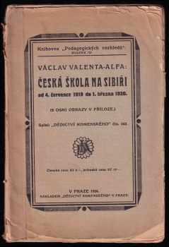 Česká škola na Sibiři od 4. července 1919 do 1. března 1920