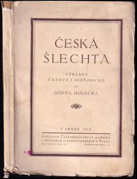 Josef Holeček: Česká šlechta