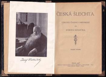 Josef Holeček: Česká šlechta