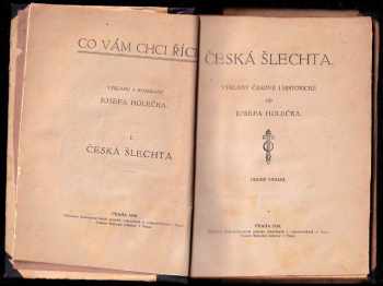 Josef Holeček: Česká šlechta