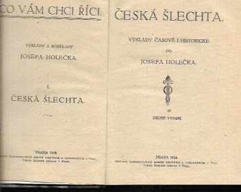 Josef Holeček: Česká šlechta