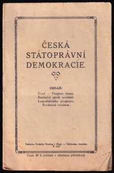 Česká státoptávní demokracie