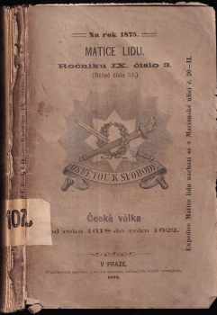 Česká válka od r. 1618 do roku 1622