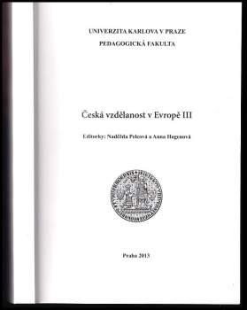 Česká vzdělanost v Evropě III