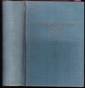 České bibliofilské tisky