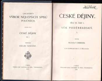 Rudolf Urbánek: České dějiny