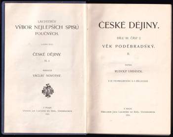Rudolf Urbánek: České dějiny