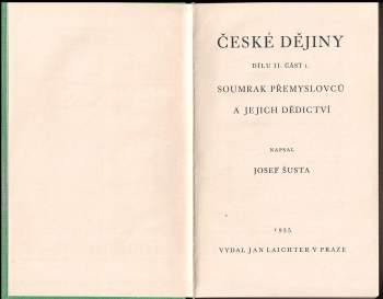 Josef Šusta: České dějiny