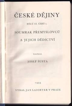Josef Šusta: České dějiny