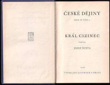 Josef Šusta: České dějiny