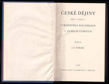 Josef Vítězslav Šimák: České dějiny