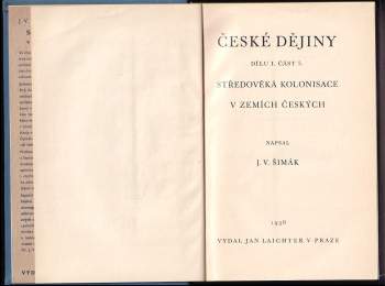 Josef Vítězslav Šimák: České dějiny