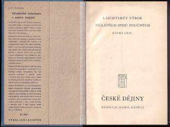 Josef Vítězslav Šimák: České dějiny