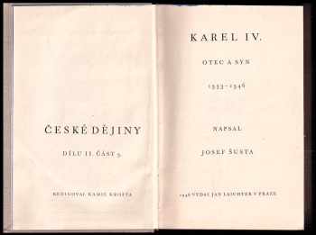 Josef Šusta: České dějiny