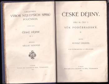 Rudolf Urbánek: České dějiny