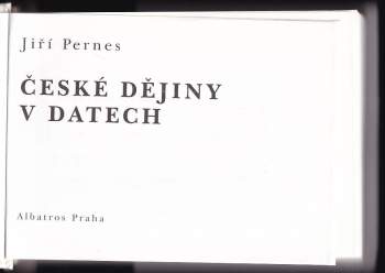 Jiří Pernes: České dějiny v datech