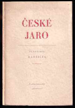 Vlastimil Maršíček: České jaro 1952 PODPIS