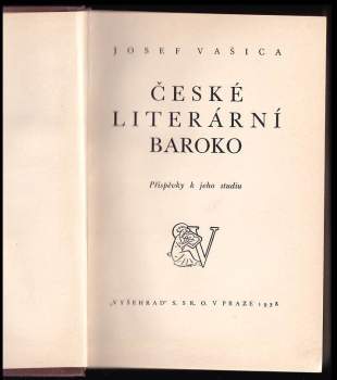 Josef Vašica: České literární baroko
