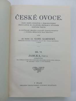 Karel Kamenický: České ovoce- Jablka