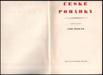 Jiří Horák: České pohádky