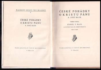 Karel Václav Rais: České pohádky o Kristu Pánu a jiné báje