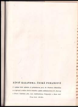 Záviš Kalandra: České pohanství