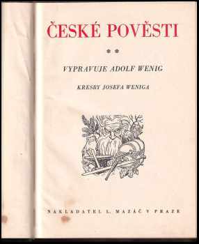 Adolf Wenig: České pověsti