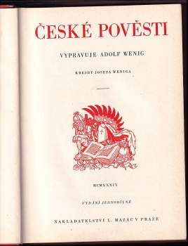 Adolf Wenig: České pověsti