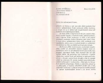 Karel Hvízd'ala: České rozhovory ve světě