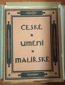 Antonín Hudeček: České umění malířské - soubor 25 reprodukcí
