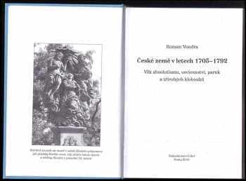 Roman Vondra: České země v letech 1705-1792