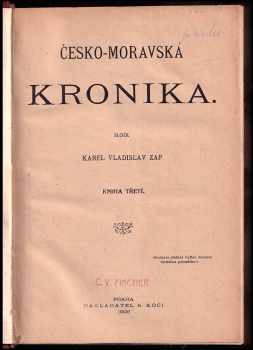 Karel Vladislav Zap: Česko-moravská kronika