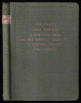 Česko-německé a německo-české odborné poštovní, telegrafní a telefonní provozní názvosloví