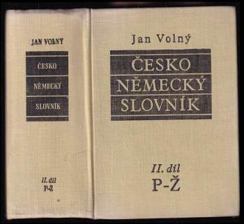 Jan Volný: Česko-německý slovník