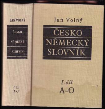 Jan Volný: Česko-německý slovník