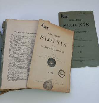 František Štěpán Kott: Česko-německý slovník zvláště grammaticko-fraseologický - díl první až třetí A-M + N-P + Q-Š