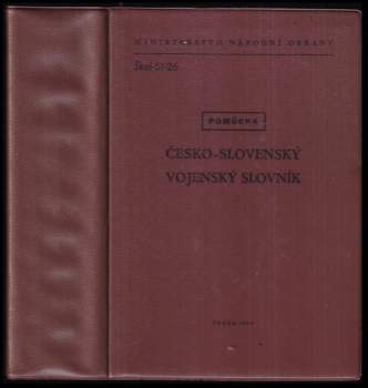 František Švarc: Česko-slovenský vojenský slovník