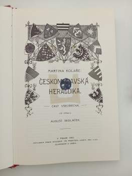 August Sedláček: Českomoravská heraldika