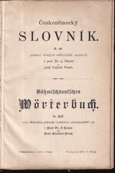 Jan Herzer: Českoněmecký slovník