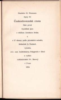 Stanislav Kostka Neumann: Československá cesta