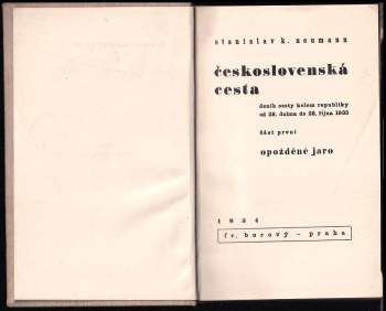 Stanislav Kostka Neumann: Československá cesta